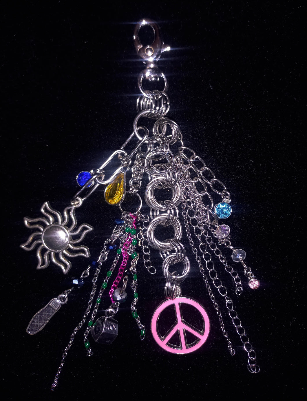 Maximalist Chainmail Bag Charm