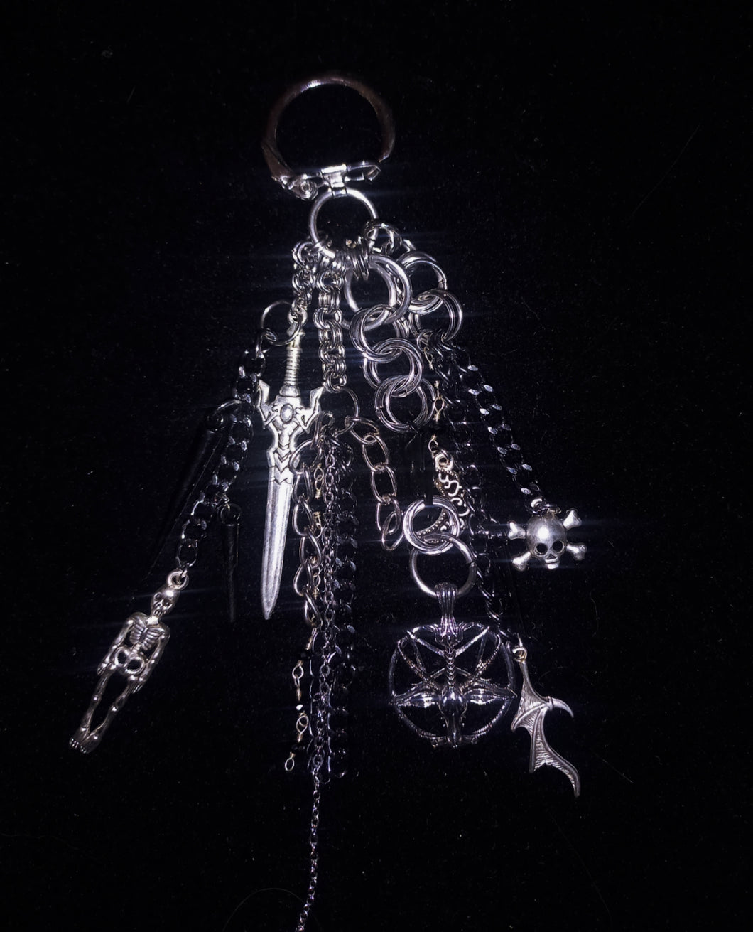 Maximalist Chainmail Bag Charm