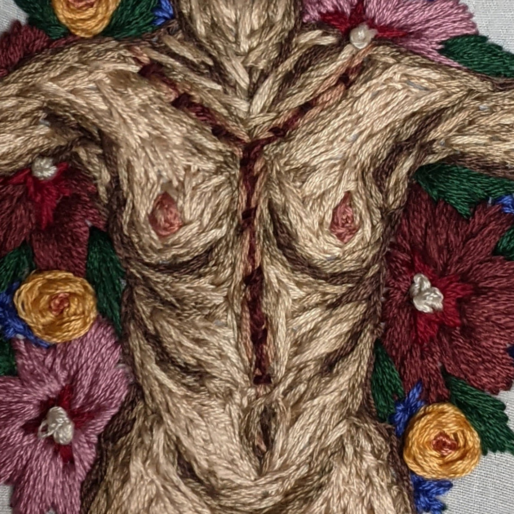 Flowers of Flesh and Blood Embroidery Print